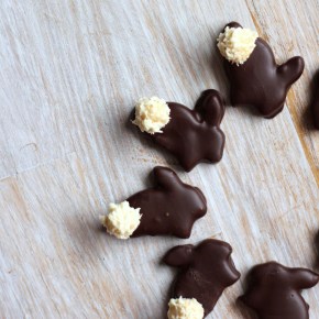 Marzipan chocolate bunnies