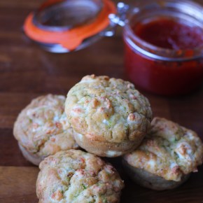 Feta, courgette & chilli savoury&nbsp;muffins