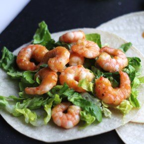 Sweet & spicy prawn&nbsp;tacos