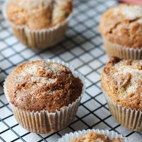 Rhubarb & cinnamon sugar&nbsp;muffins