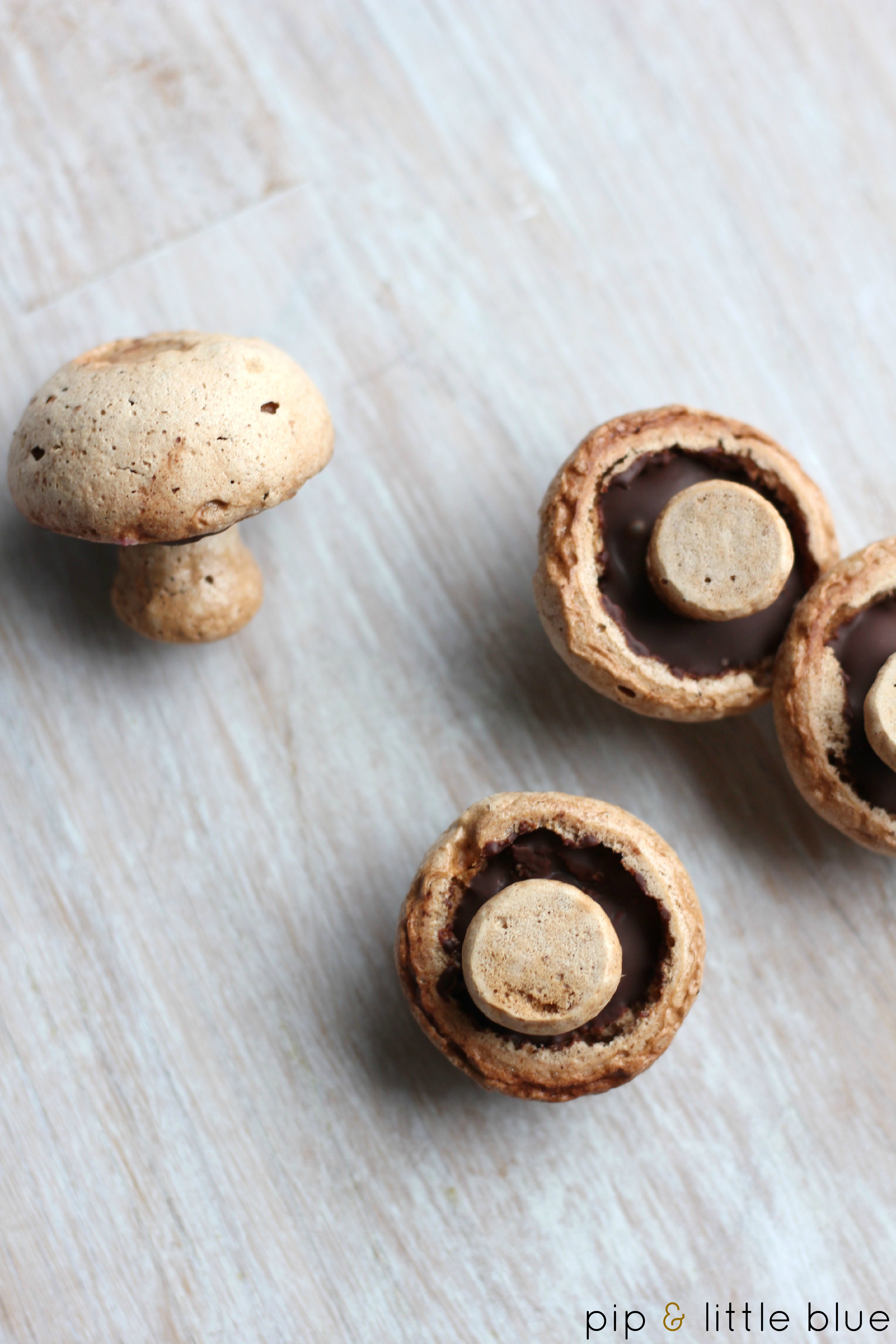 Chocolate meringue mushrooms | pip & little blue