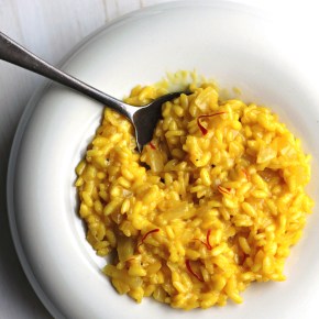Sunny saffron risotto